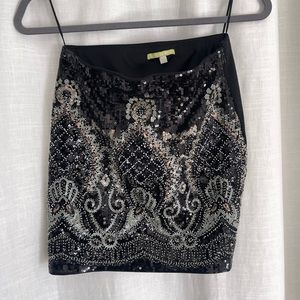 Gianni bini sequin mini skirt